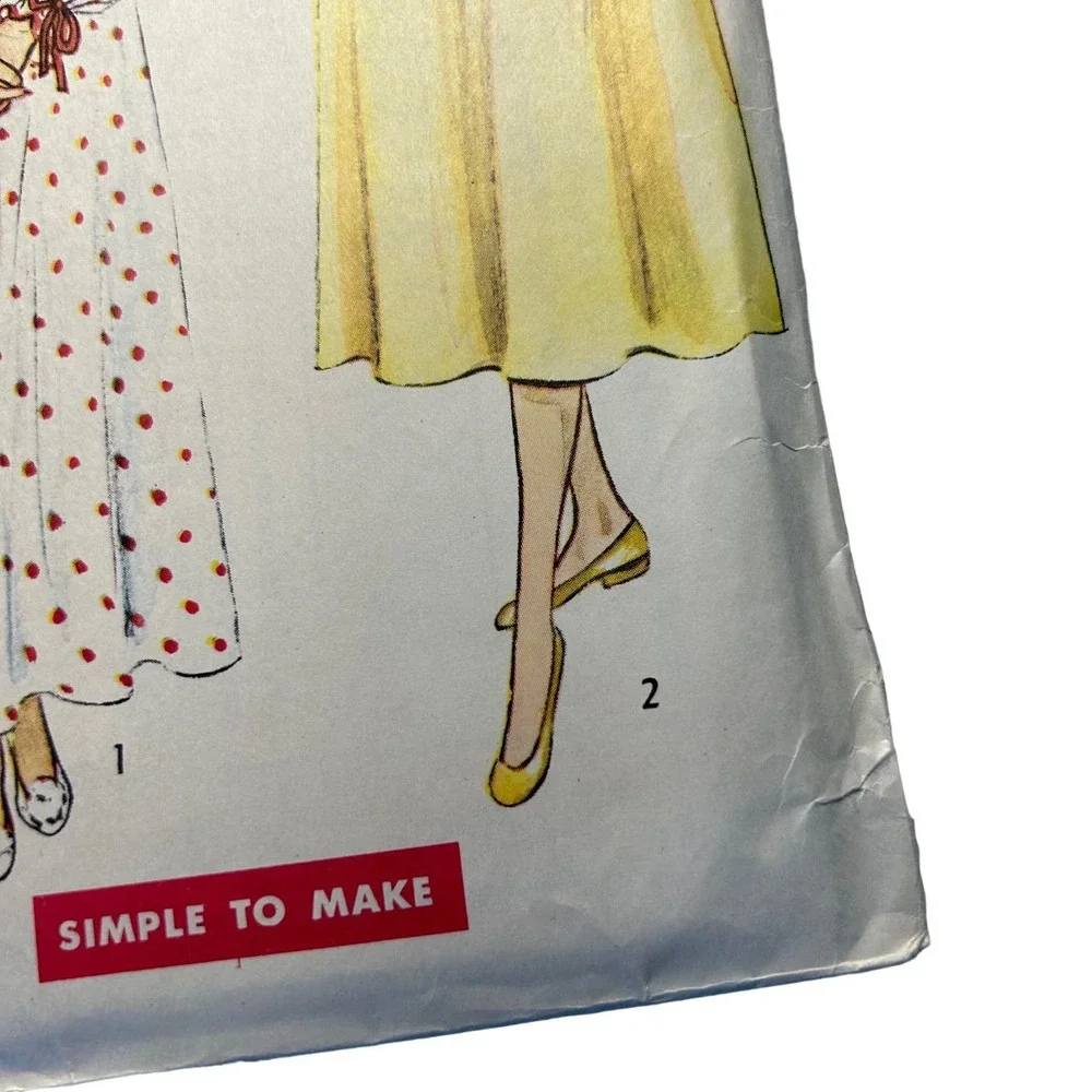 Simplicity Vintage 1950's Pattern #3388 Misses/Women's Nightgown 2 Lengths Sz 14